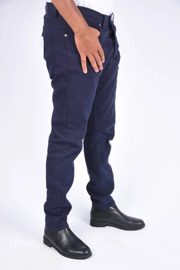 Pantalon en Toile Piqué Armani Coupe droite