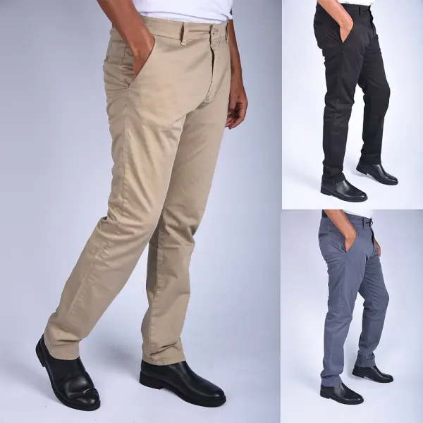 Pack de 3 Pantalons en toile Coupe Normal
